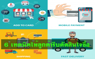 6 เทคนิค ให้ลูกค้ารีบตัดสินใจซื้อ